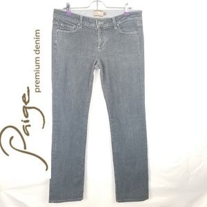 Paige Premium Denim Greywash Straightleg Jeans